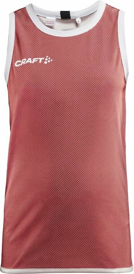 CRAFT Progress Reversible Basket Singlet Jr Bright red/white (430900)