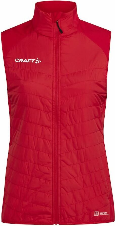CRAFT ADV Nordic -naisten topattu hiihtoliivi Kirkkaan punainen (430000)