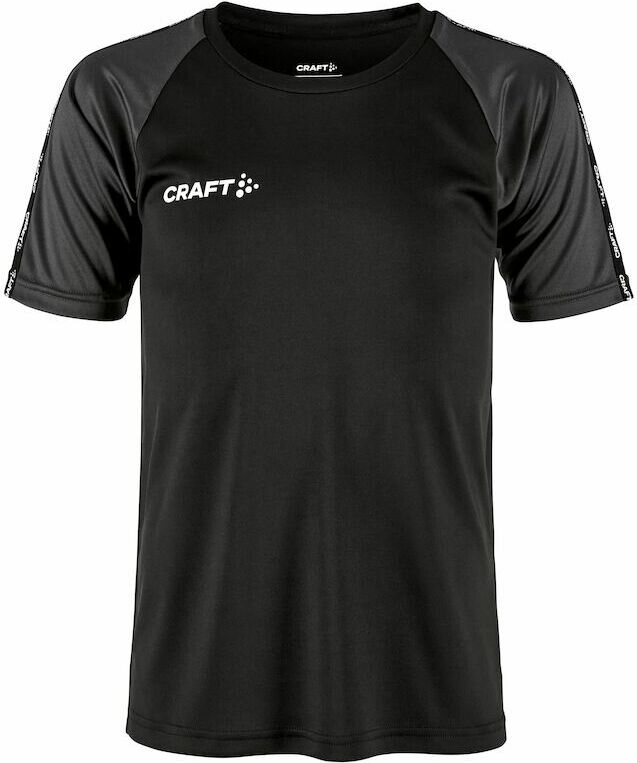 CRAFT Squad Go Contrast Jersey Jr Black/granite (999985)