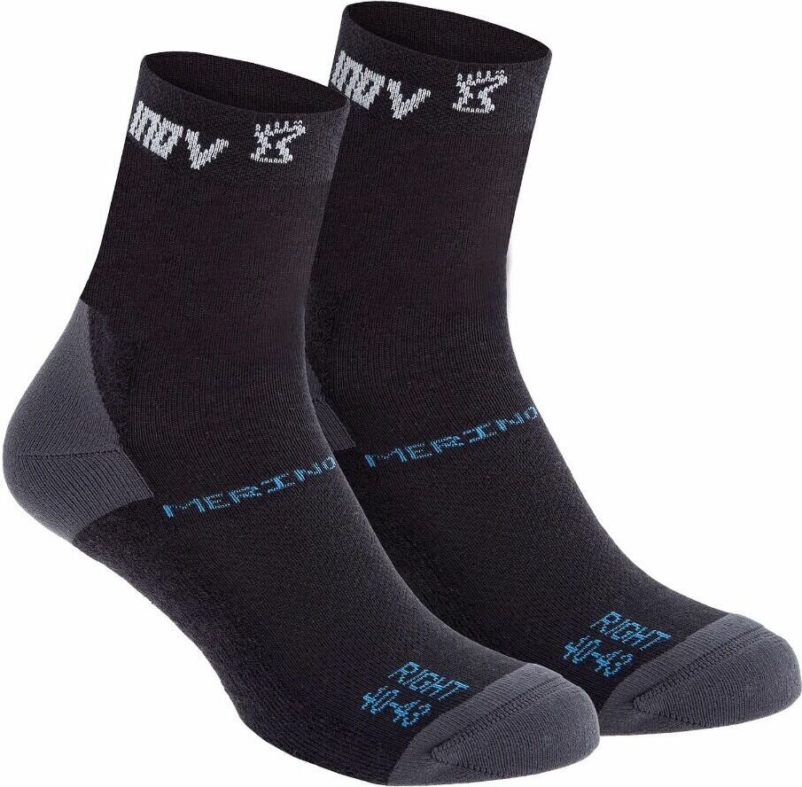 INOV-8 Merino Sock High (twin pack) Black