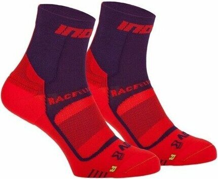 INOV-8 Race Elite Pro -kilpailusukat (tuplapakkaus) Violetti/punainen