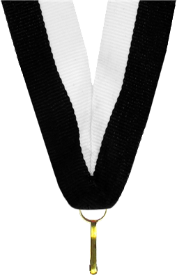 Mitalinauha 22 mm White/black