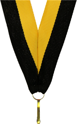 Mitalinauha 22 mm Yellow/black