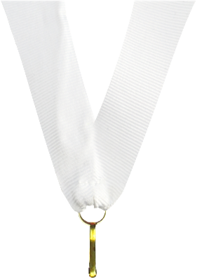 Mitalinauha 22 mm White