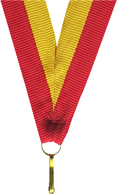 Mitalinauha 22 mm Yellow/red