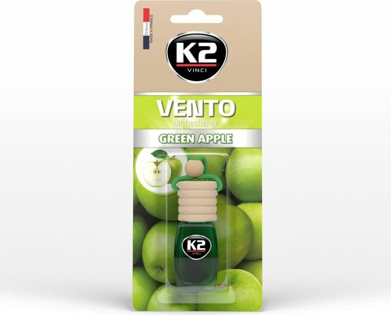 K2 VENTO - Ilmanraikastinpullo 8 ml Vihreä omena