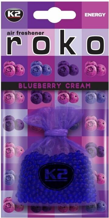 K2 ROKO ENERGY - Ilmanraikastinpussi 20 g Mustikkakerma