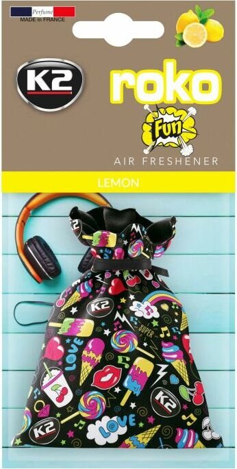 K2 ROKO FUN - Ilmanraikastinpussi 25G Sitruuna