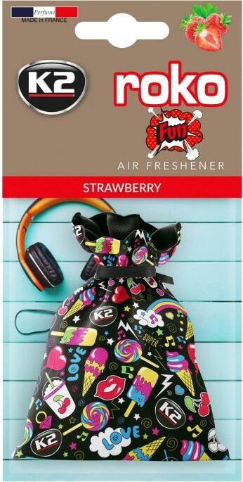 K2 ROKO FUN - Ilmanraikastinpussi 25G Mansikka