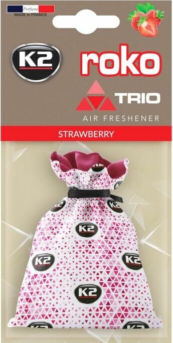 K2 ROKO TRIO - Ilmanraikastinpussi 25 g Jordgubbe