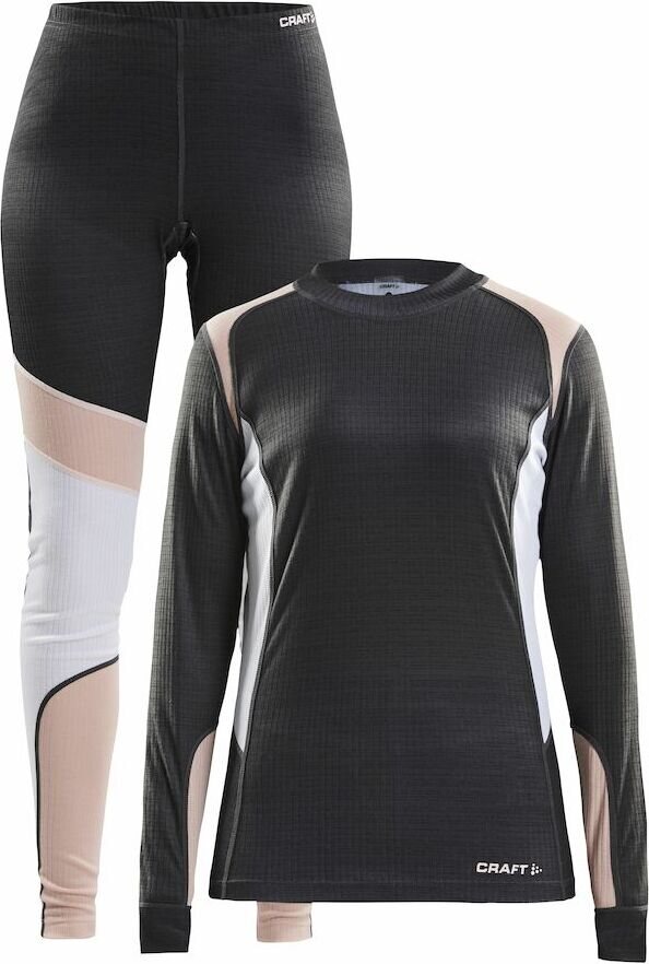 CRAFT Baselayer Set W Dk Grey Melange-Touch (975704)