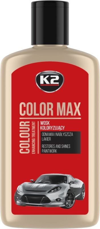 K2 COLOR MAX - Colourising wax 250 ml 红色
