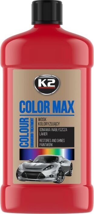 K2 COLOR MAX - Colourising wax 500 ml 红色
