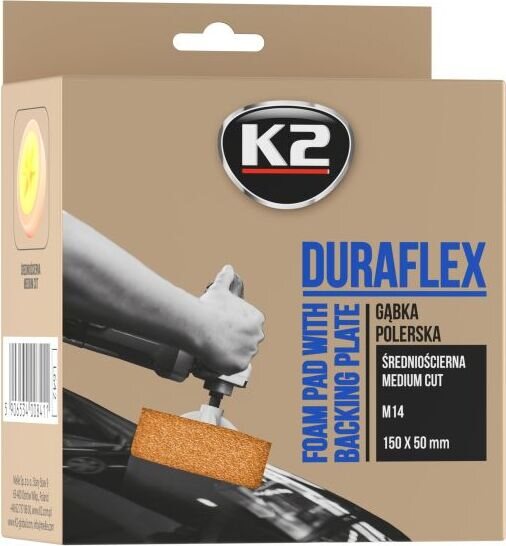 K2 DURAFLEX - Polishing disc M14 150x50mm Orange