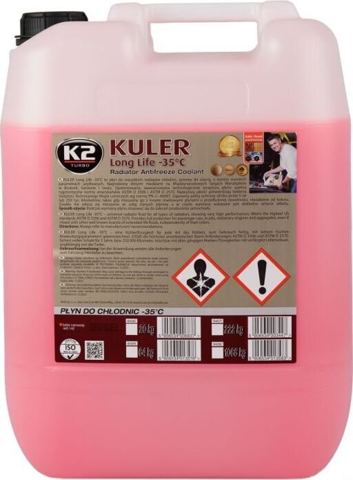 K2 KULER - Ready-to-use coolant -35°C 20 kg 红色