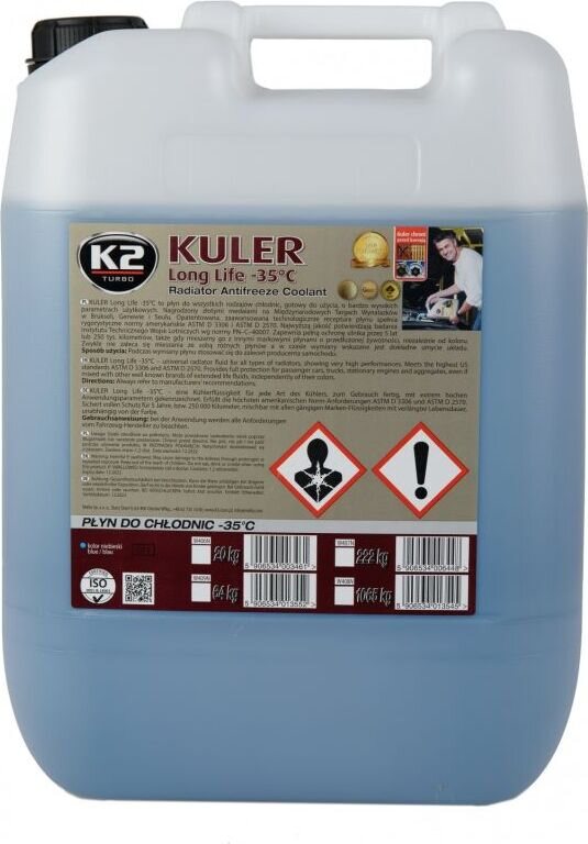 K2 KULER - Ready-to-use coolant -35°C 20 kg 蓝色