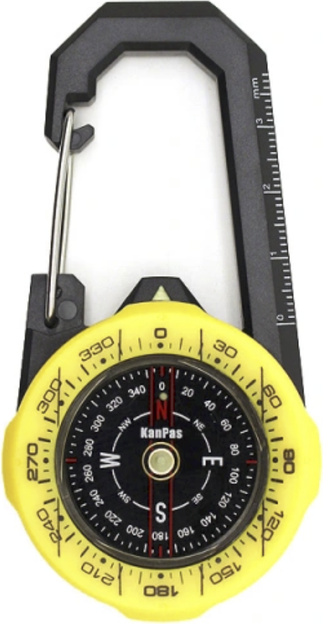 KANPAS CA-37 Karabiinikompassi retkeilyyn Gul