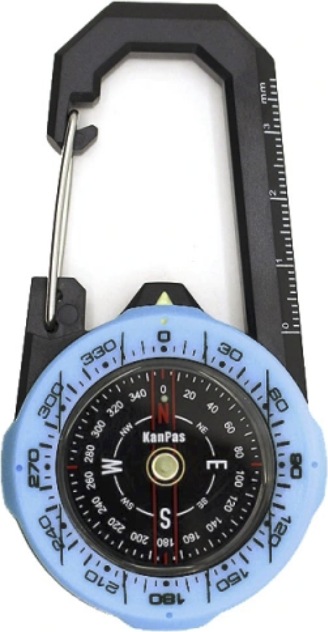KANPAS CA-37 Karabiinikompassi retkeilyyn Blå