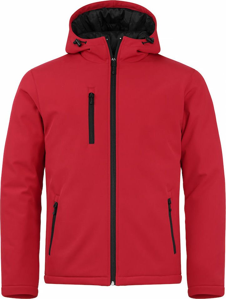 CLIQUE Padded Hoody Softshell Red (35)
