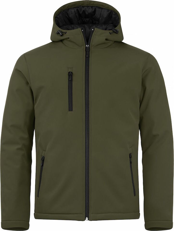 CLIQUE Padded Hoody Softshell Fog green (75)