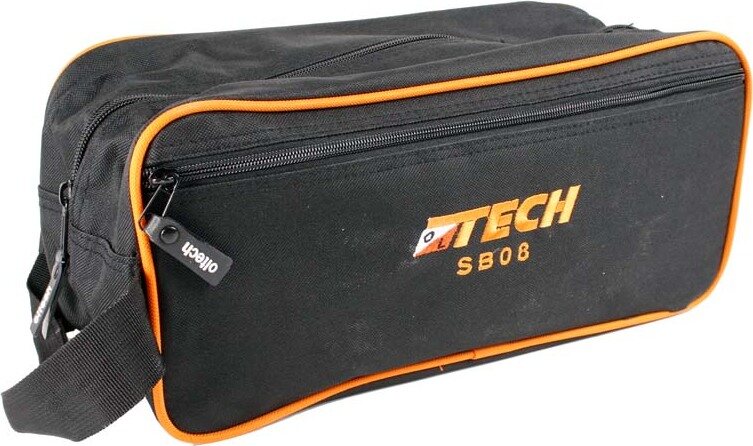 OLTECH SB08 -säilytyslaukku tossuille Musta/oranssi