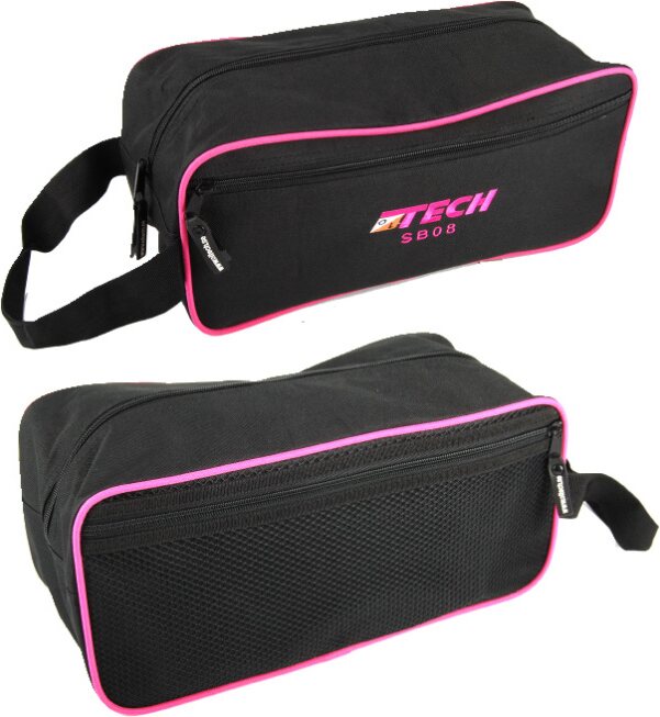 OLTECH SB08 -säilytyslaukku tossuille Musta/pinkki