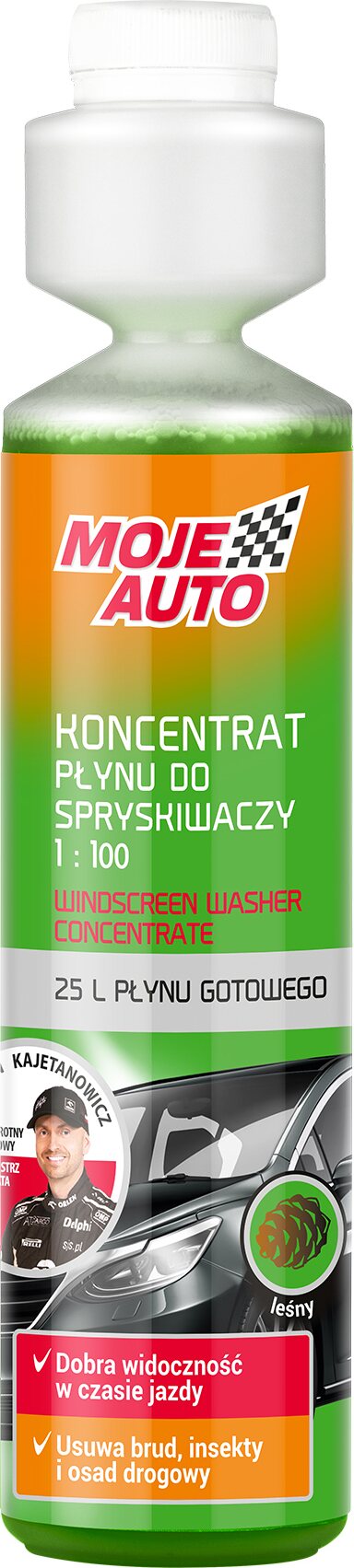 MOJE AUTO Lasinpesunestetiiviste kesä 250ML Metsä