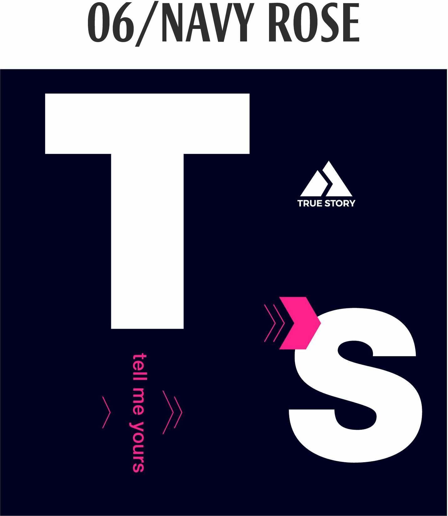 TRUE STORY Reflective headband - 06 Navy/rose