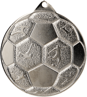 Jalkapallomitali 8850 Hopea
