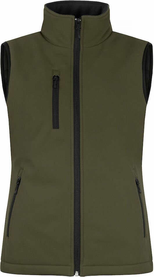 CLIQUE Padded Softshell Vest Lady Fog green (75)