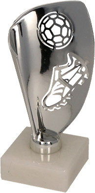 Jalkapallo figuuri 3 Stříbrná