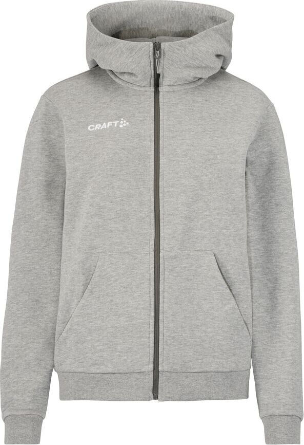 CRAFT Community 2.0 Logo FZ Hoodie W Meleerattu harmaa (950000)