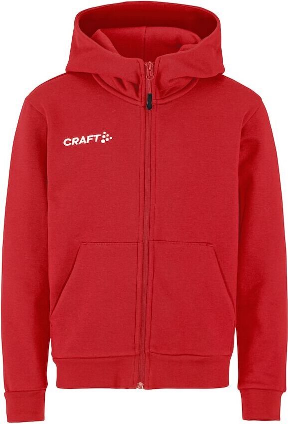 CRAFT Community 2.0 Logo FZ Hoodie Jr Kirkkaan punainen (430000)