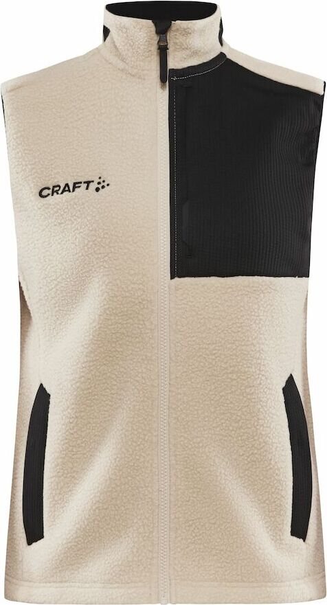 CRAFT ADV Explore Pile Fleece Vest W Ecru/musta (211999)