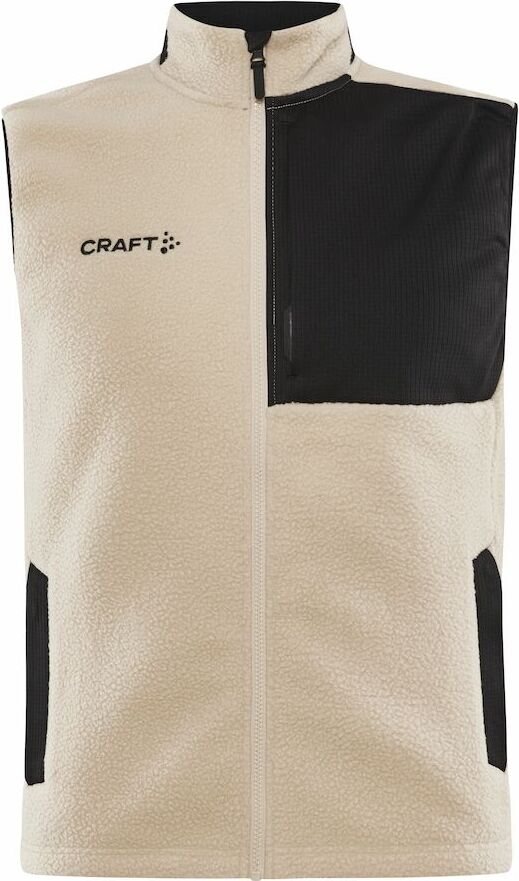 CRAFT ADV Explore Pile Fleece Vest M Ecru/musta (211999)