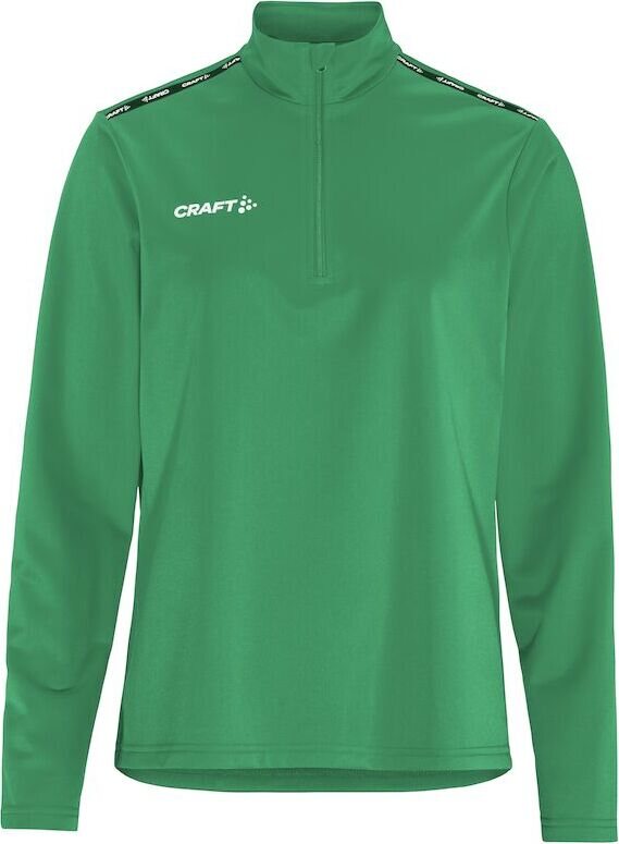 CRAFT Squad Go -naisten puolivetoketjullinen treenitakki Vihreä (651000)