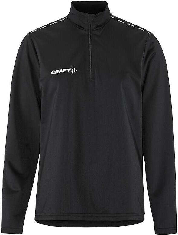 CRAFT Squad Go -naisten puolivetoketjullinen treenitakki Musta (999000)