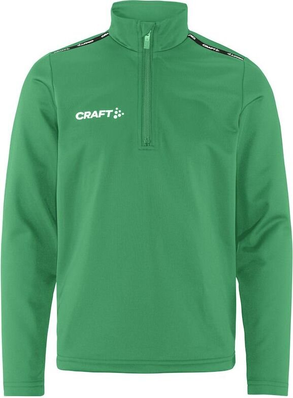 CRAFT Squad Go -lasten puolivetoketjullinen treenitakki Vihreä (651000)