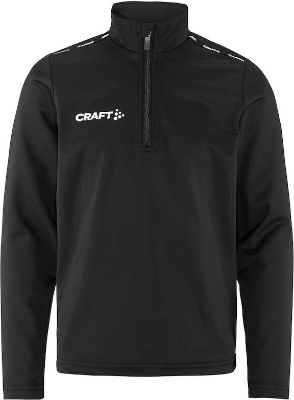 CRAFT Squad Go -lasten puolivetoketjullinen treenitakki Musta (999000)