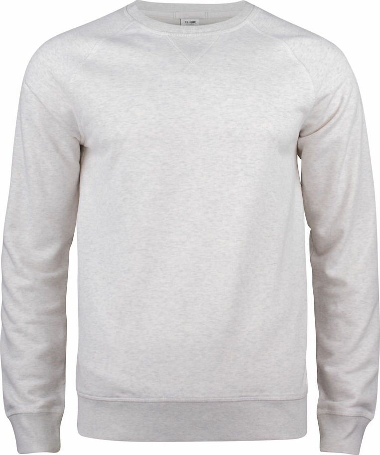 CLIQUE Premium -miesten luomucollegepaita Meleerattu luonnonväri (925)