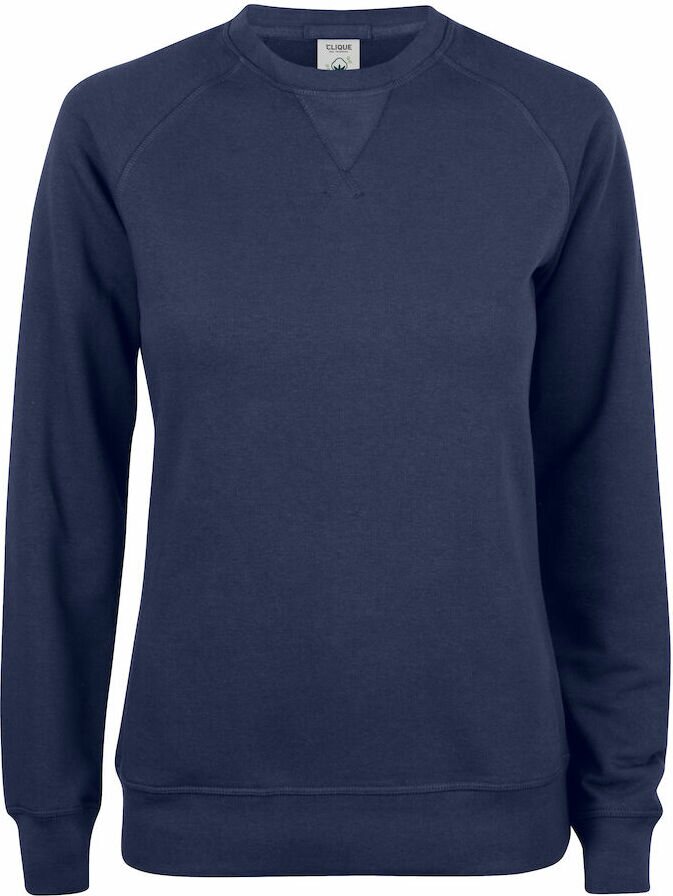 CLIQUE Premium -naisten luomucollegepaita Tummansininen (580)