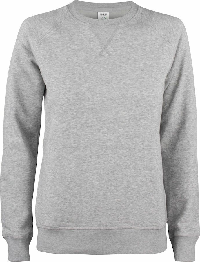 CLIQUE Premium -naisten luomucollegepaita Meleerattu harmaa (95)