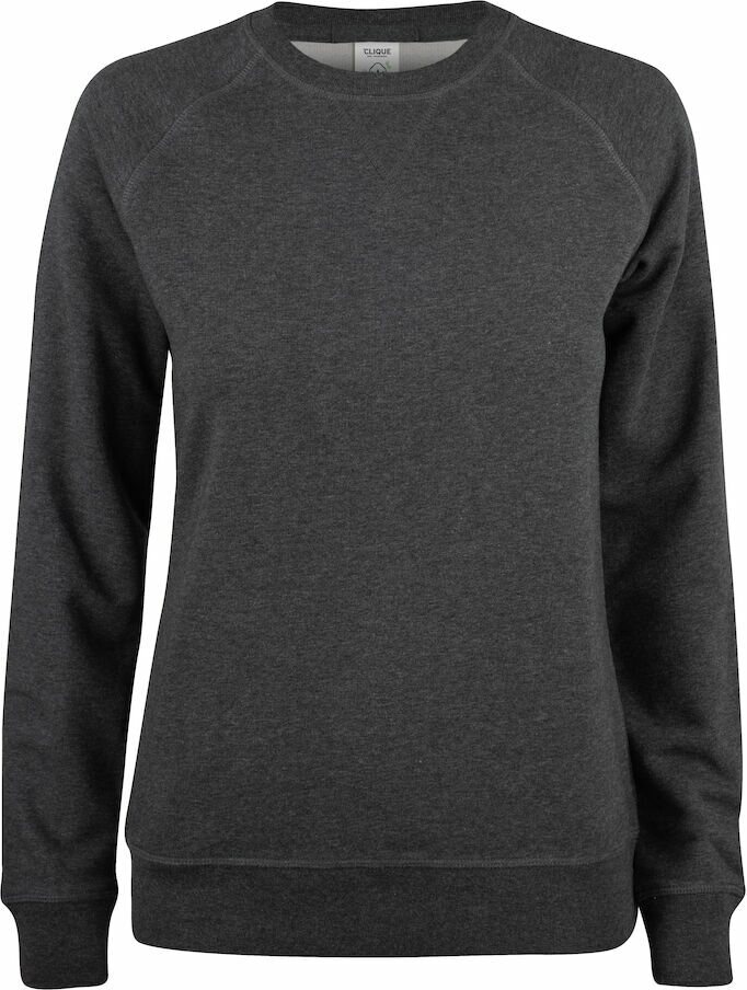 CLIQUE Premium -naisten luomucollegepaita Meleerattu antrasiitti (955)