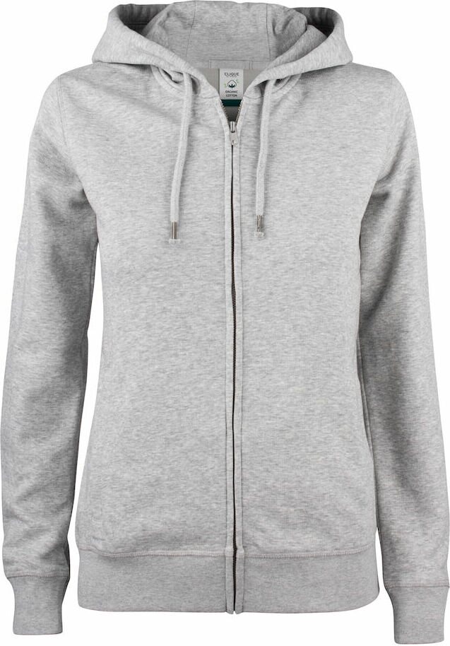 CLIQUE Premium OC Hoody Full Zip Ladies Grey melange (95)