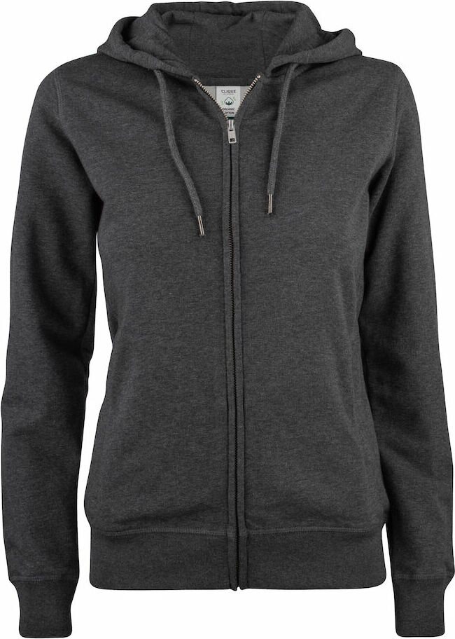 CLIQUE Premium OC Hoody Full Zip Ladies Antracite melange (955)