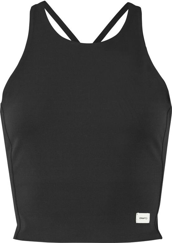 CRAFT Collective -naisten lyhennetty treenitoppi Musta (999000)