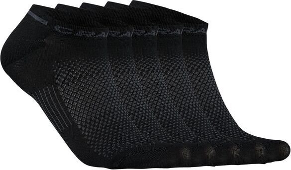CRAFT CORE Dry -varrettomat treenisukat (5 paria) Musta (999000)