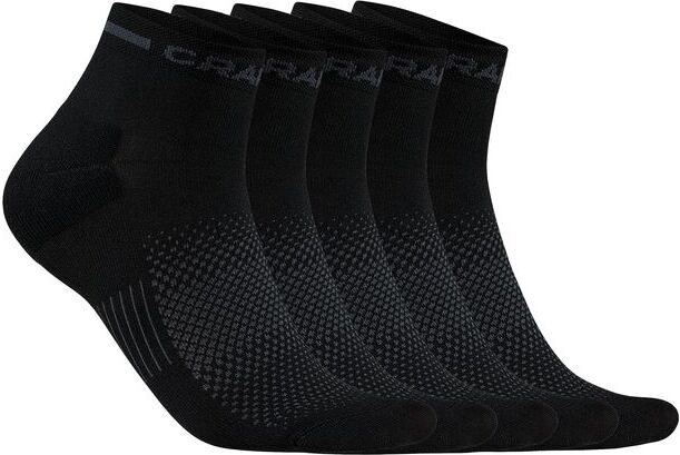 CRAFT CORE Dry -lyhytvartiset treenisukat (5 paria) Musta (999000)