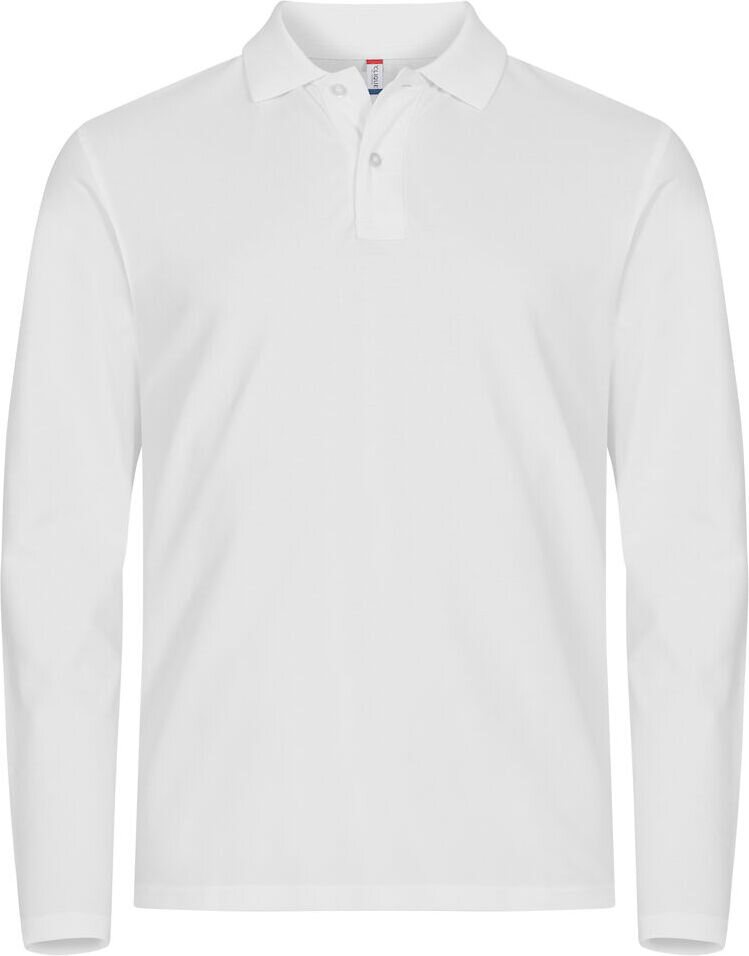 CLIQUE Stretch Premium Polo L/S Valkoinen (00)