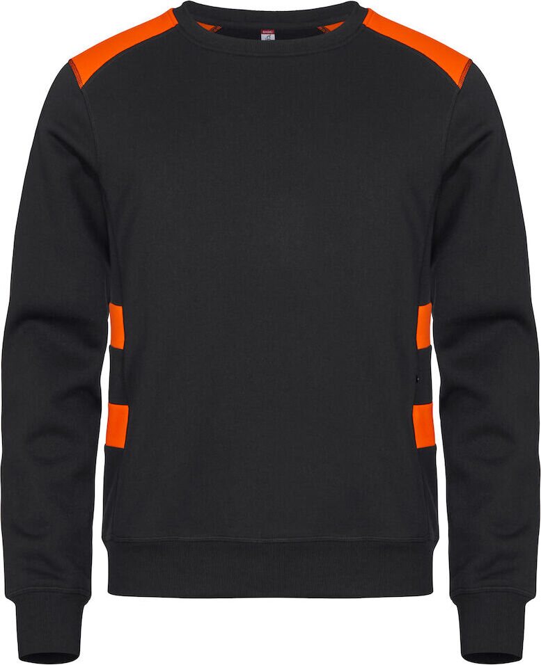 CLIQUE Ambition -unisex-mallinen collegepaita Huomio-oranssi (170)